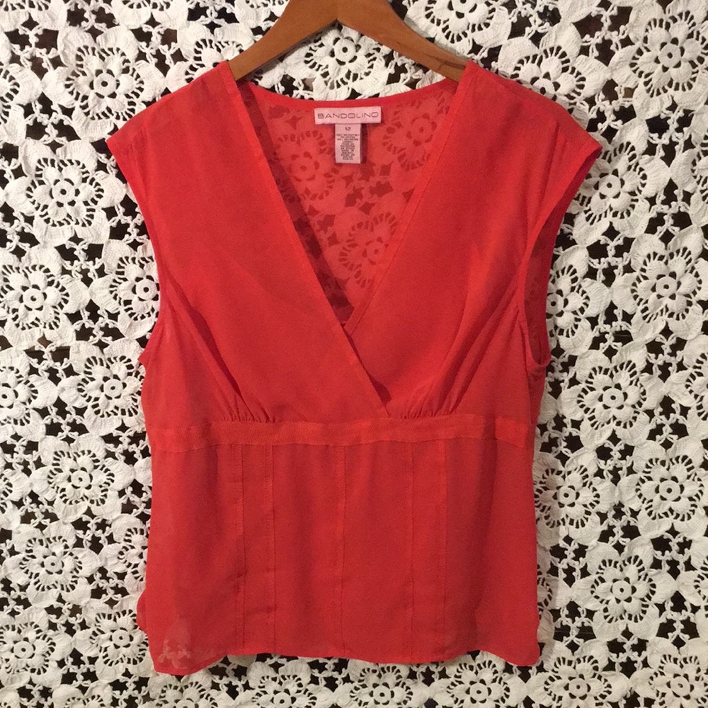 2 piece chiffon top